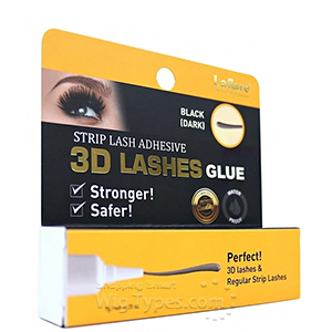 Laflare 3D Lashes Glue Strip Lash Adhesive Black 0.25oz