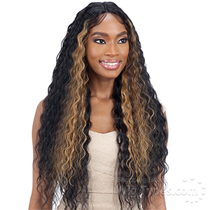 Mayde Beauty Synthetic Hair Axis Lace Front Wig - SLEEK CRIMP