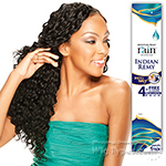100% Human Hair Moisture Remy Rain - INDIAN REMY LONG LOOSE DEEP 4PCS (16/16/18/18 + Closure) - Wet & Wavy