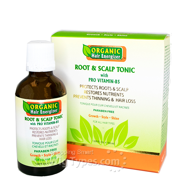 Organic Hair Energizer Root & Scalp Tonic with Pro Vitamin-B5  -  