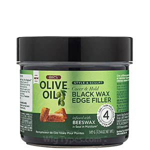 ORS Olive Oil Cover & Hold Black Wax Edge Filler 4.94oz