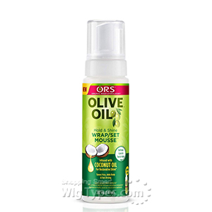 ORS Olive Oil Hold & Shine Wrap/Set Mousse 7oz