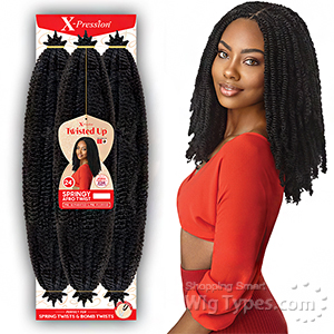Outre Synthetic Braid - X PRESSION TWISTED UP 3X SPRINGY AFRO TWIST 24