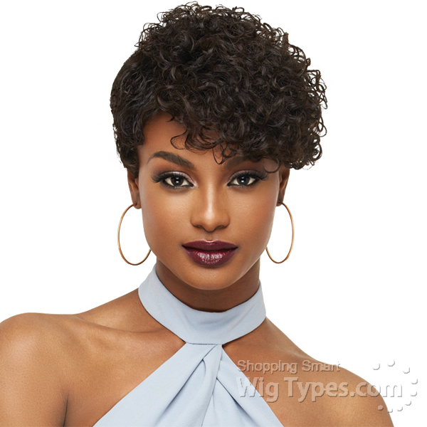 outre human hair premium duby wig curly pixie