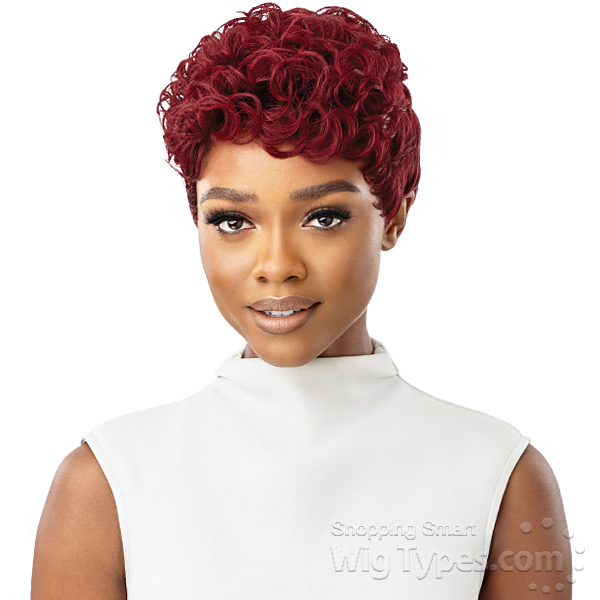 outre human hair premium duby wig curly pixie