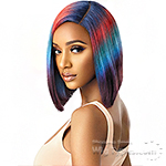 Outre Color Bomb Synthetic Swiss Lace Front Wig - KIELY