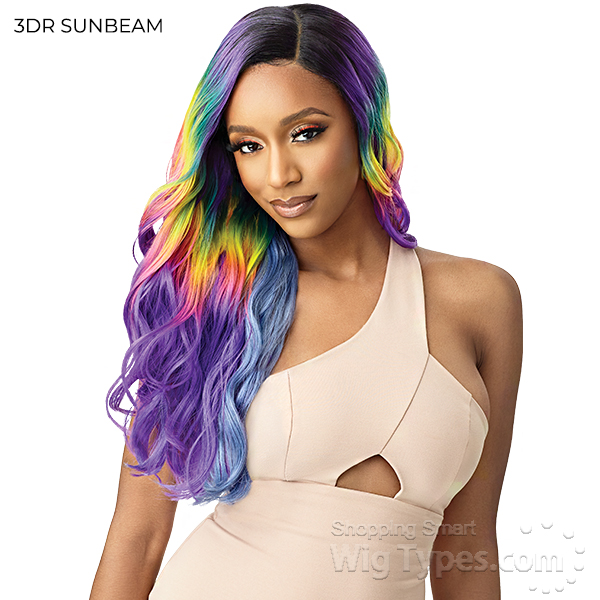 outre hd lace front wig color bomb zahara