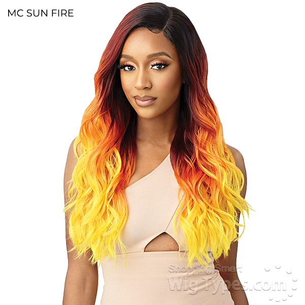 outre hd lace front wig color bomb zahara