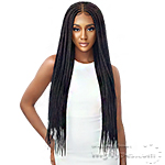 Outre Pre-Braided Synthetic Hair HD Lace Wig - MIDDLE PART FEED-IN BOX BRAIDS 36 (4x4 lace frontal)