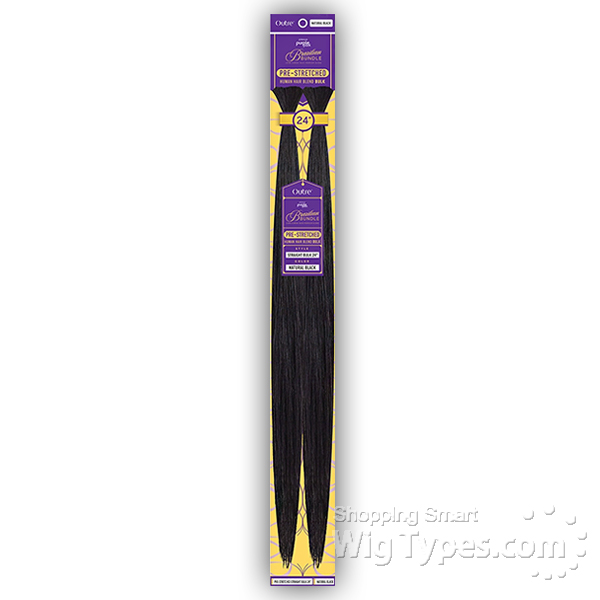 Outre Purple Pack Brazilian Bundle Human Hair Blend Pre Stretched Braid