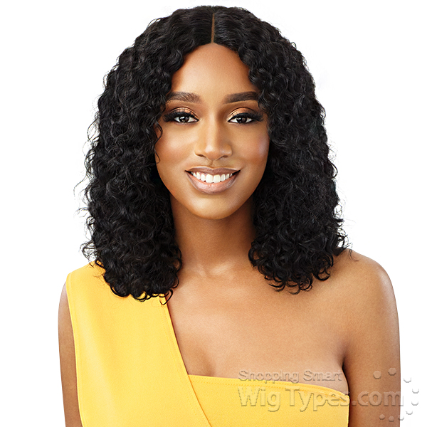 Outre The Daily Wig Wet And Wavy 100 Unprocessed Human Hair Lace Part Wig Hh Wandw Natural Curly