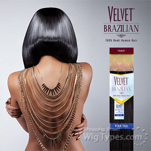 Outre Velvet 100% Remy Human Hair Weaving - VELVET BRAZILIAN PERM YAKI 16