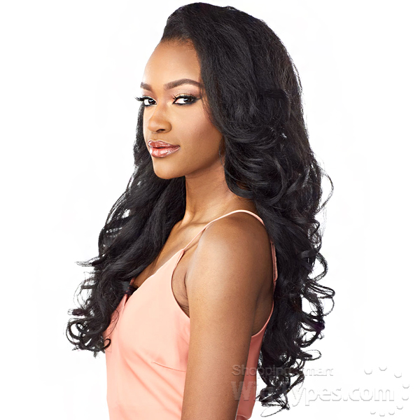 sensationnel half wig instant weave drawstring cap iwd 3