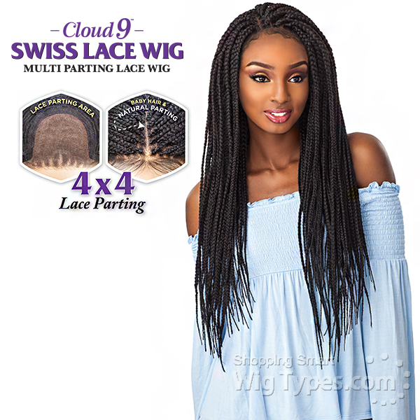 jumbo box braid lace front wig