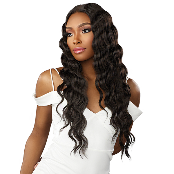 Sensationnel Human Hair Blend Butta HD Lace Front Wig LOOSE CRIMP 28