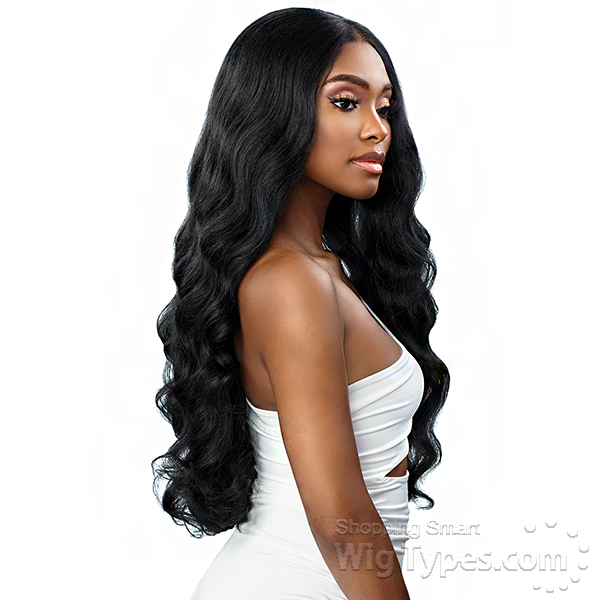 Sensationnel Human Hair Blend Butta HD Lace Front Wig - CURLY BODY 26 -  