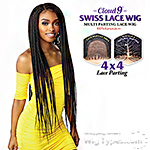 Sensationnel Cloud 9 Synthetic Hair 4x4 Lace Parting 100% Hand-Braided HD Swiss Lace Wig - BOX BRAID X-LARGE 36