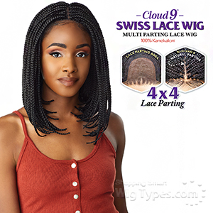 Sensationnel Cloud 9 Synthetic Hair 4x4 Lace Parting Swiss Lace Wig - BOX BRAID BOB
