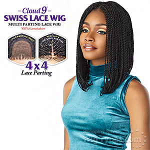 Sensationnel Cloud 9 Synthetic Hair 4x4 Lace Parting Swiss Lace Wig - SENEGAL TWIST BOB