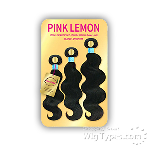 Pink Lemon 100% Unprocessed Virgin Remi Hair Weave - BODY WAVE (14/16/18)