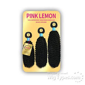 Pink Lemon 100% Unprocessed Virgin Remi Hair Weave - BOHEMIAN CURL (14/16/18)