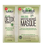 Taliah Waajid Pure & Natural Shea-Coco 2 Step Detox Shampoo & Moisture Madness Masque 2.4oz