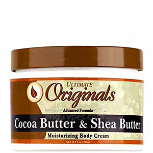 Ultimate Organics Cocoa Butter & Shea Butter Moisturizing Body Cream 8oz