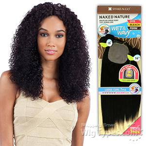100% Unprocessed Brazilian Virgin Remy Hair - NAKED NATURE WET & WAVY BOHEMIAN CURL 7PCS (14/14/16/16/18/18 + Silk Base Closure)