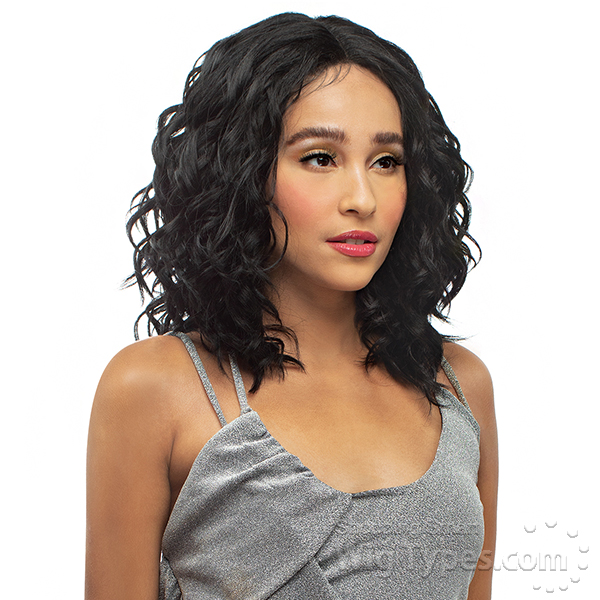 Sensual Human Hair Blend Hybrid Lace Front Wig Hb007 