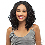 Sensual Human Hair Blend Hybrid Lace Front Wig - HB007