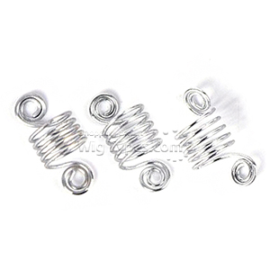 WIGO Collection Hair Accessories Braid Ring - SPIRAL 3PCS (CTG4 - SILVER)