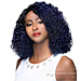 WIGO Collection Synthetic Hair Extreme Side Deep Natural Plucked C-Shape Part Wig - LA DONNA (Ear-to-Ear Elastic Band Wig)